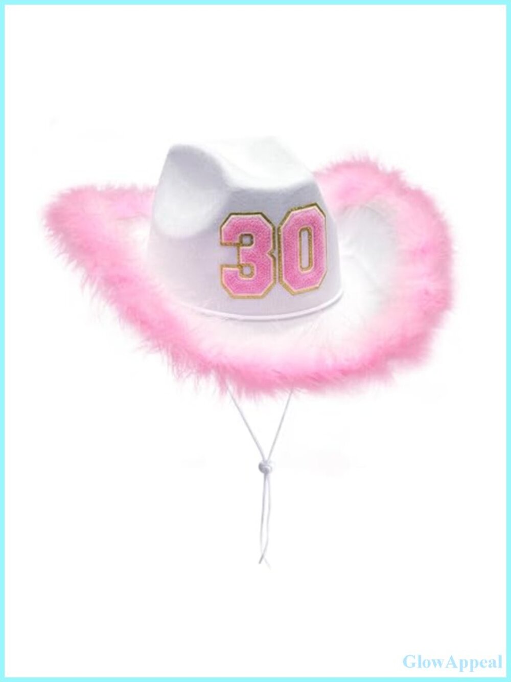 30th Birthday Cowgirl Hat Sparkly Western Party Accessory